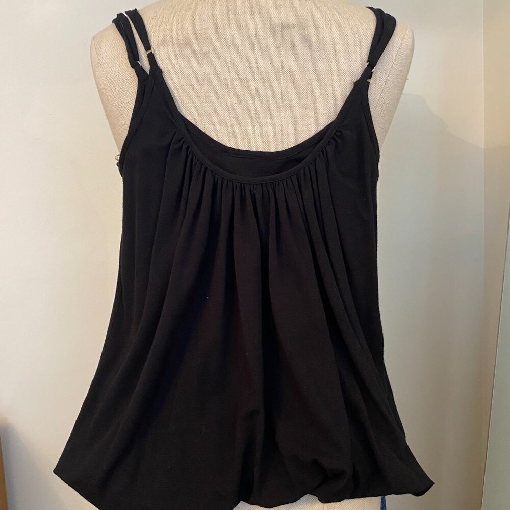 BCBG Maxazria Black Spaghetti Strap Top - Picture 3 of 5